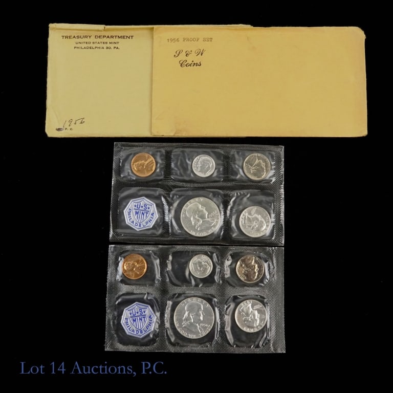 1956 U.S. Silver Proof 5-Coin Sets (2) (1 of 5)