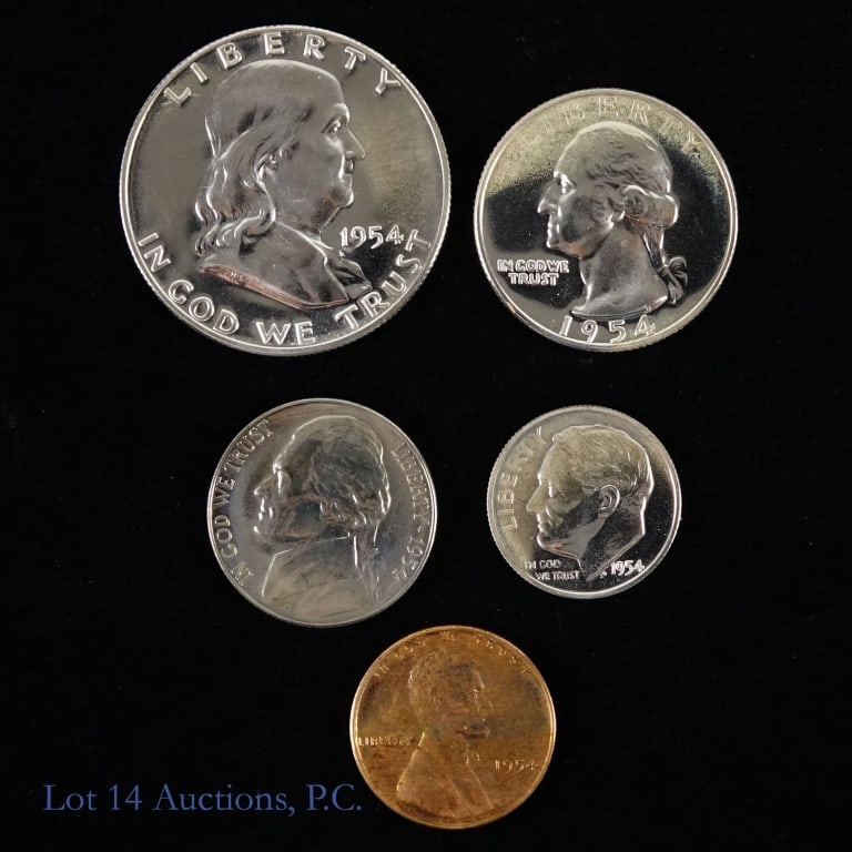 1954 U.S. Silver Proof 5-Coin Set (1 of 2)