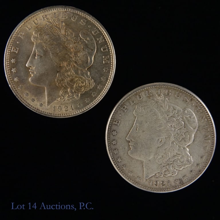 1921 P & S Silver Morgan Dollars (2) (1 of 2)