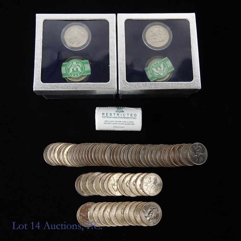 U.S. Washington Quarter Rolls (110 coins) (1 of 6)