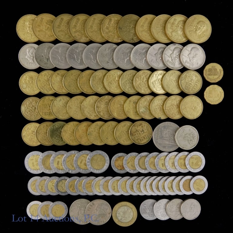 Various Mexican Pesos Coins (104) (1 of 3)