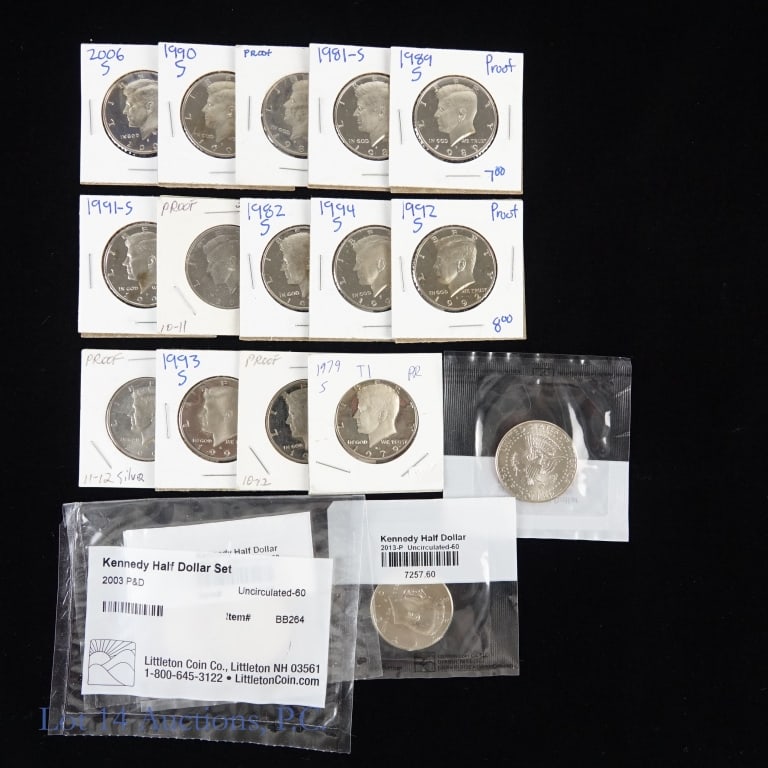 Silver & Clad Kennedy Half Dollars  (18) (1 of 4)