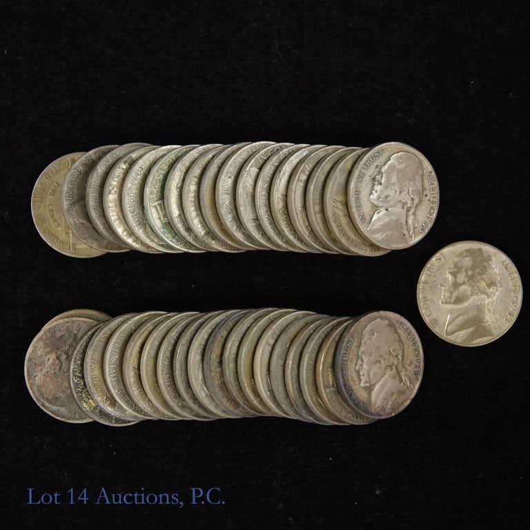 35%-Silver Jefferson WW2 Nickels (37) (1 of 7)