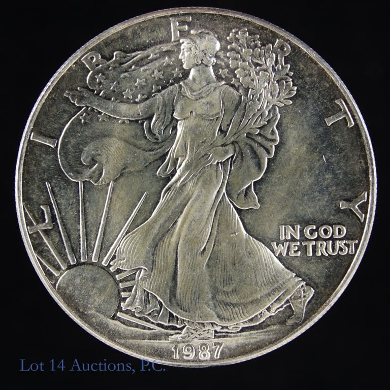 1987 American Silver Eagle Dollar (1 of 2)