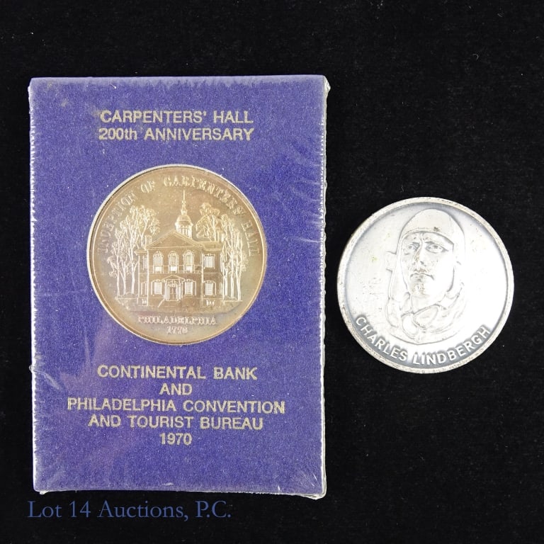 American Revolution & Aviation Comm. Medals (2) (1 of 2)