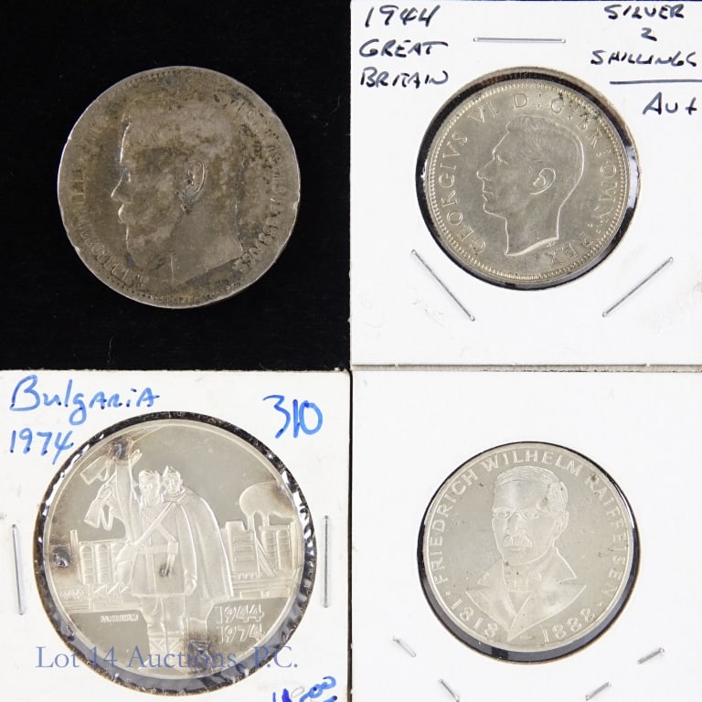 1896 - 1968 Silver World Coins (4) (1 of 2)