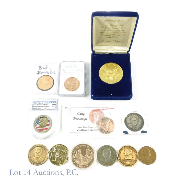 Various U.S. Presidents & Related Medals (12) (1 of 5)