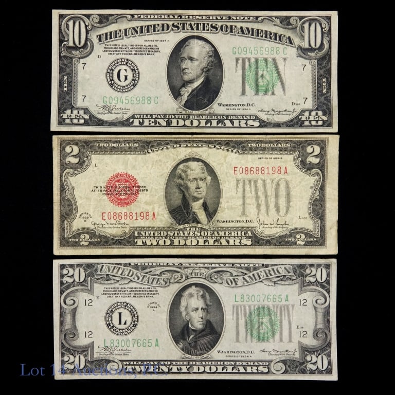 U.S. Currencies Over 90 Years Old (3) (1 of 3)