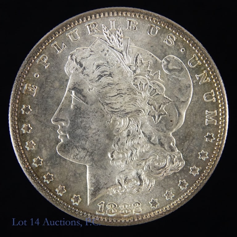 1882-S USA Silver Morgan Dollar (CH BU) (1 of 2)