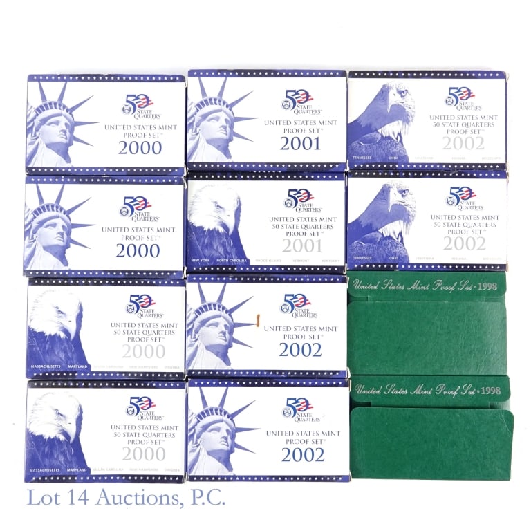 1998-s - 2002-s U.S. Mint Clad Proof Sets (12) (1 of 7)