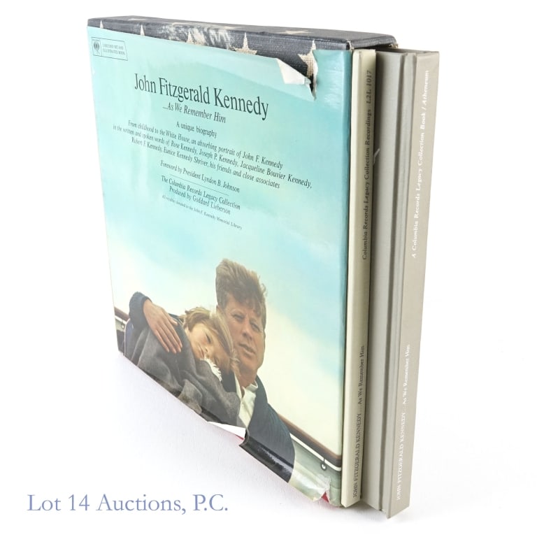 1st Edition John F. Kennedy book & 2 Records Set (1 of 6)