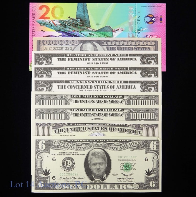 Private USA Novelty & Political Currencies (9) (1 of 5)
