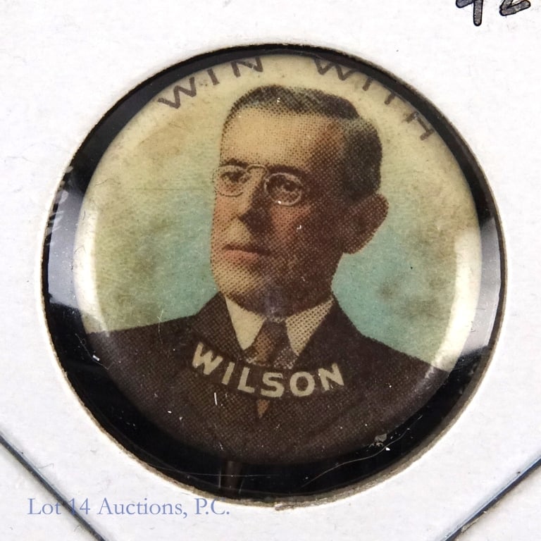 1912 Woodrow Wilson Presidential Campaign Button (1 of 3)