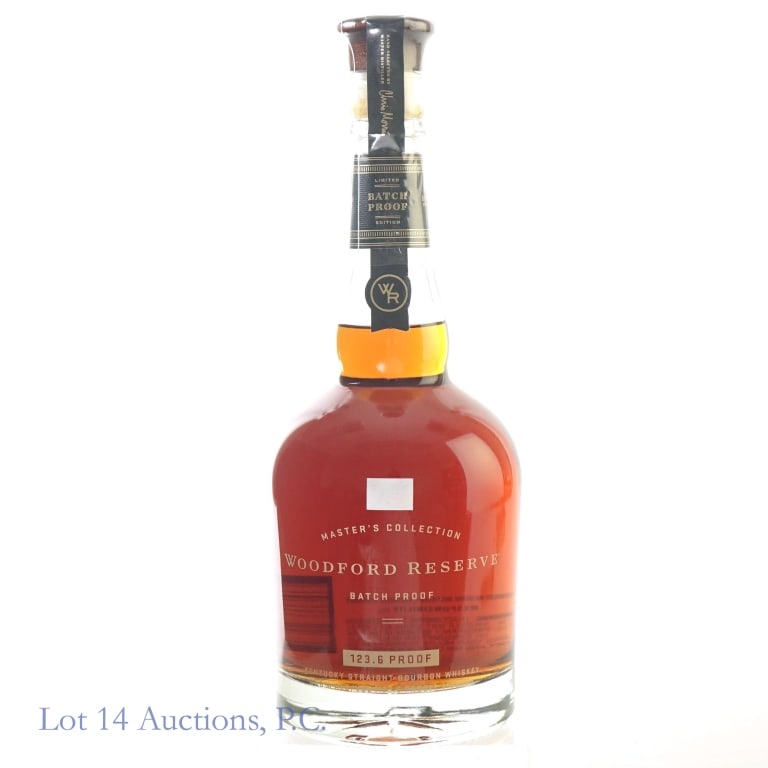 Woodford Reserve Batch Proof Bourbon (123.6 Proof): Woodford Reserve Master's Collection Batch Proof Bourbon, 123.6 Proof, 750 ml.