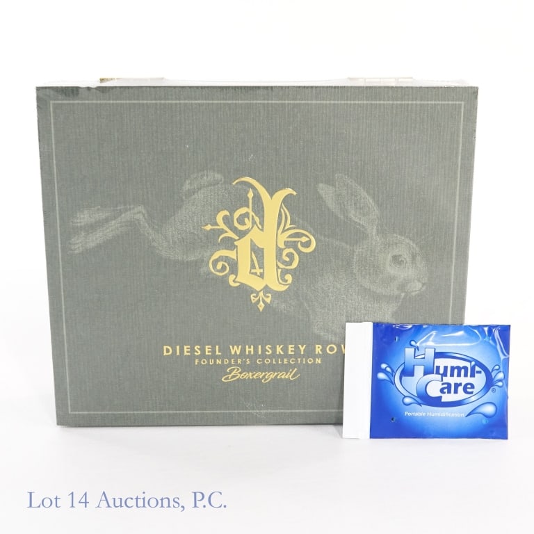 Diesel Whiskey Row Fndrs Collection Cigar (10 Pk): Diesel Whiskey Row Founder's Collection Boxergrail Cigars, Toro 6" x 52, box of 10 (sealed), Origin: Nicaragua, Wrapper: Connecticut Broadloaf. Consigner stored these cigars since original purchase in