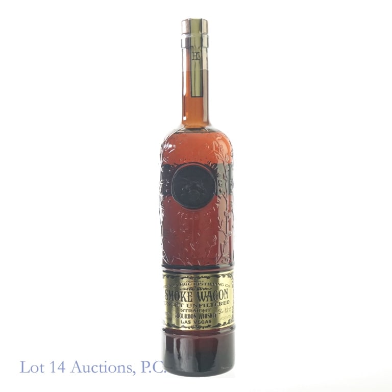Smoke Wagon Uncut & Unfiltered Bourbon (159b): Smoke Wagon Uncut & Unfiltered Bourbon, 113.36 Proof, 750 ml, Batch #159b, Bottled: 09-13-22.