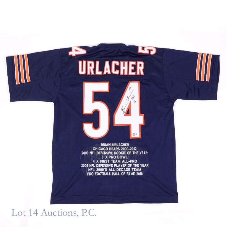 Brian Urlacher Signed HOF Football Jersey (BAS) (1 of 7)