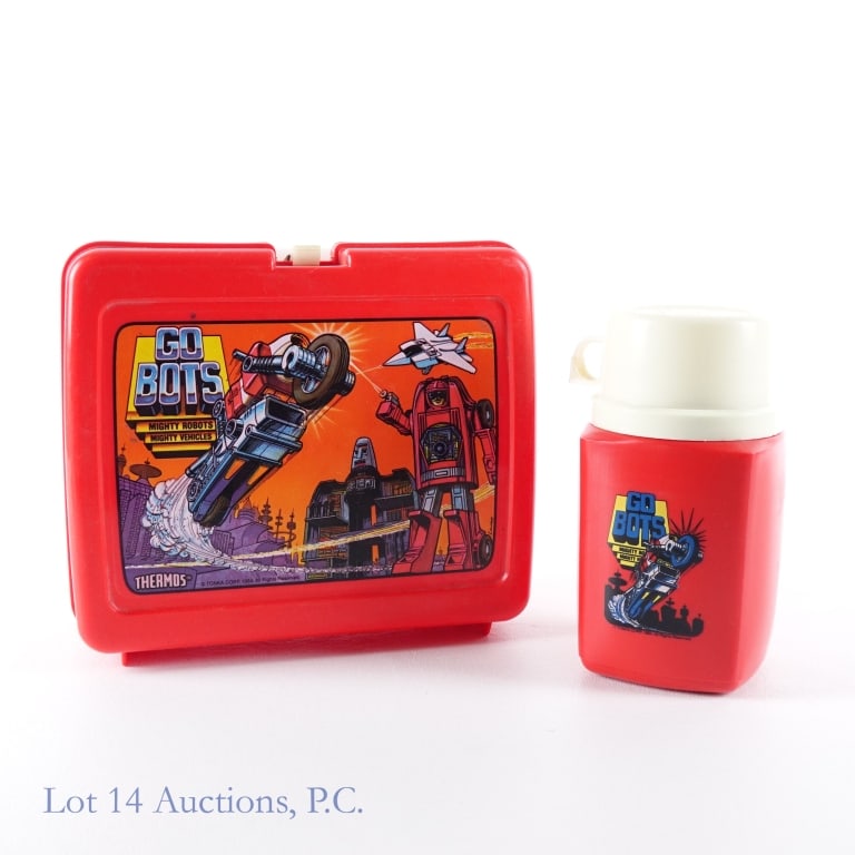 1984 Tonka Corp Go Bots Lunchbox (W/ Thermos): 1984 Tonka Corp Go Bots Lunchbox (W/ Thermos)