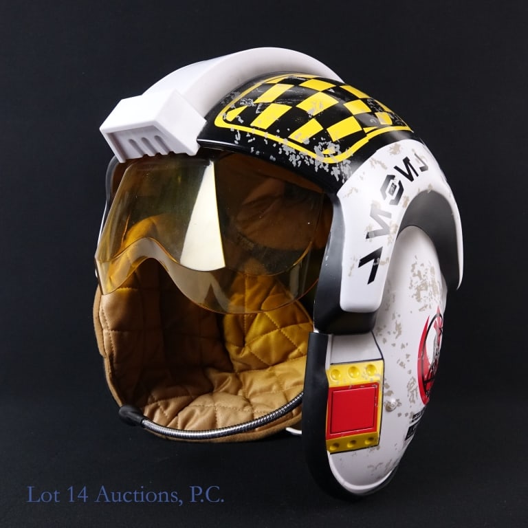 Disney's Galaxy's Edge Rebel X-Wing Pilot Helmet: Disney's Galaxy's Edge Electronic Rebel X-Wing Pilot Helmet. Dimensions are approximately 11 x 10 x 12.5" high.