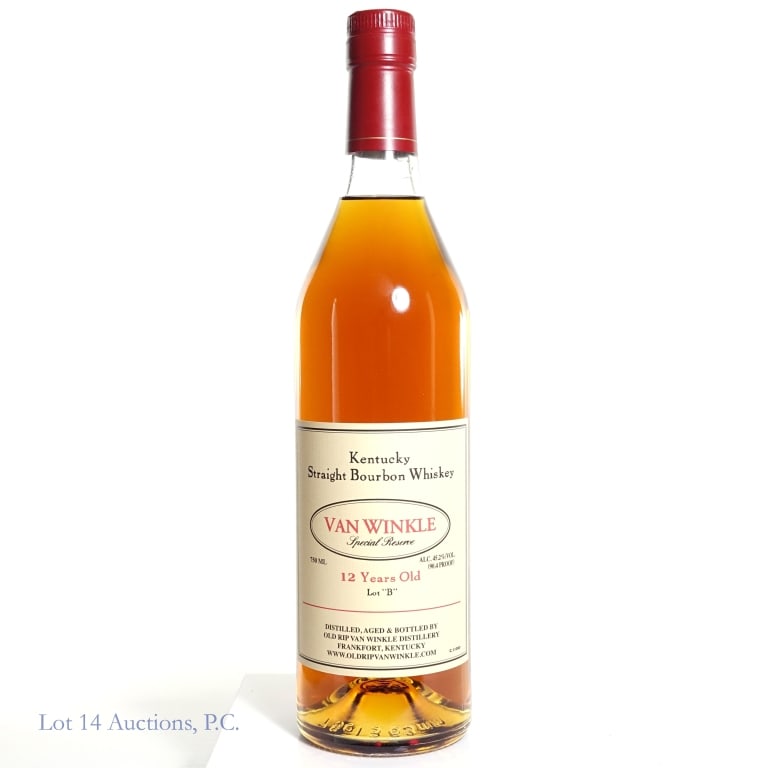 Van Winkle 12 Year Lot "B" Bourbon (2020): Van Winkle 12 Year Lot "B" Special Reserve Bourbon (2020), 90.4 Proof, 750 ml.