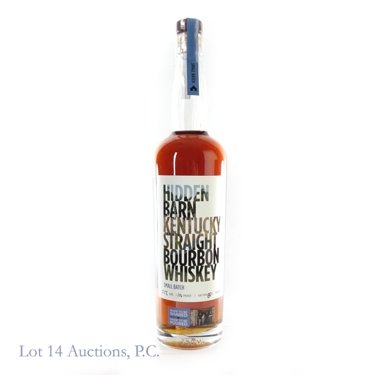 Hidden Barn Small Batch Bourbon: Hidden Barn Small Batch Bourbon, 106 Proof, 750 ml, Batch #BP.