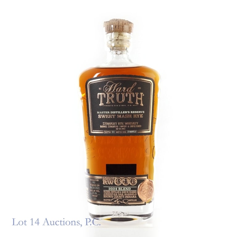 Hard Truth Sweet Mash Rye (2024): Hard Truth Master Distiller's Reserve Sweet Mash Rye (2024), 115 Proof, Dumped: 06-10-24.