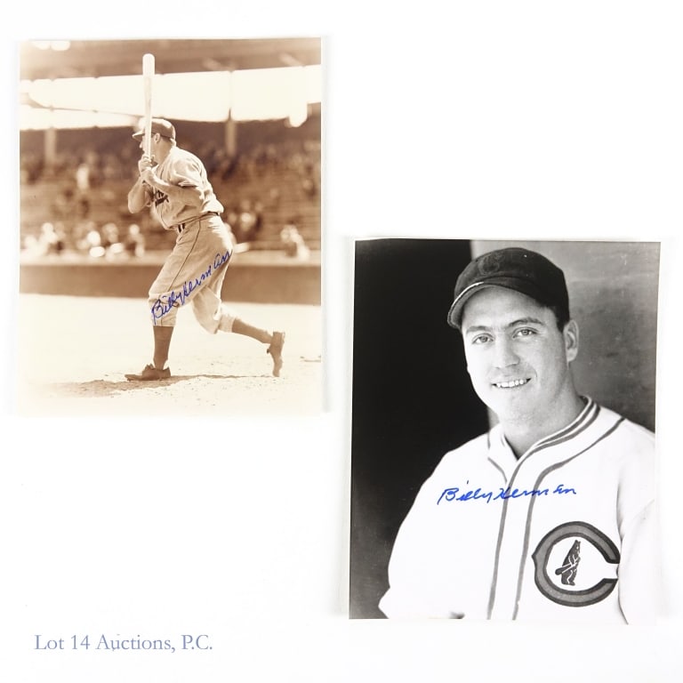 Billy Herman Signed 8X10 Baseball Photographs (2): Billy Herman Autographed 8X10 Baseball Photographs (2 Signed Photos Total). Please see images for details regarding condition. Lot 14 makes the following guaranty on the autograph(s) in this lot: If P