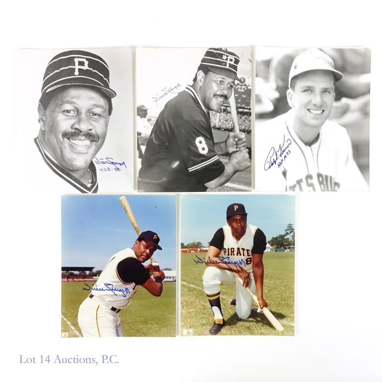 Willie Stargell Ralph Kiner Signed 8X10 Photos (5): Willie Stargell Ralph Kiner Autographed 8X10 Baseball Photographs (5 Signed Photos Total). Includes: (4) Willie Stargell (8X10), & (1) Ralph Kiner (8X10). Please see images for details regarding condi