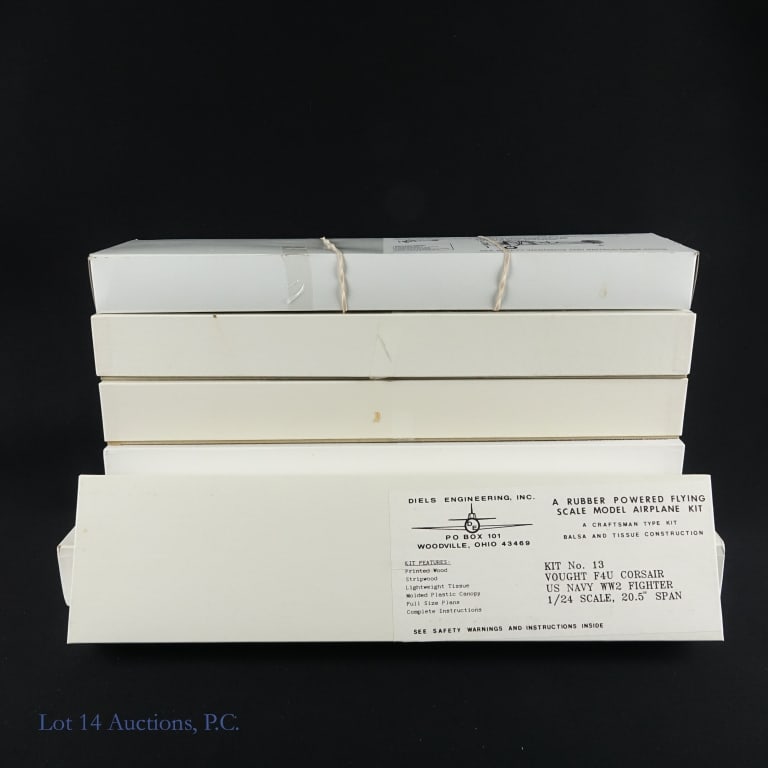 Diels Engineering Plane Models (6): 6 kits by Diels Engineering , Inc. 1 - Kit #1: Boeing F4B - 2/P - 12C. 2 - Kit #13: Vought F4U Corsair US Navy WWII Fighter. 3 - Vought SB2U Vindacator Pre - war & WWII U.S. Navy Dive Bomber. 4 - Comb