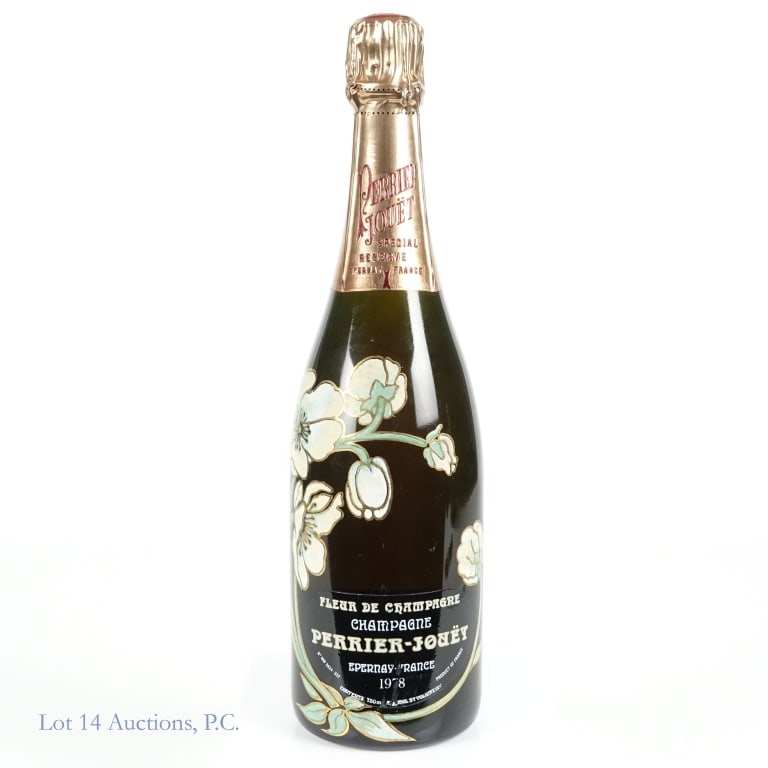 1978 Perrier Jouet Special Reserve Champagne: 1978 Perrier Jouet Special Reserve Champagne, 12.5% ABV, 750 ml, Vintage: 1978, Region: Epernay, France. Stored horizontally in cool dark cellar by original owner.