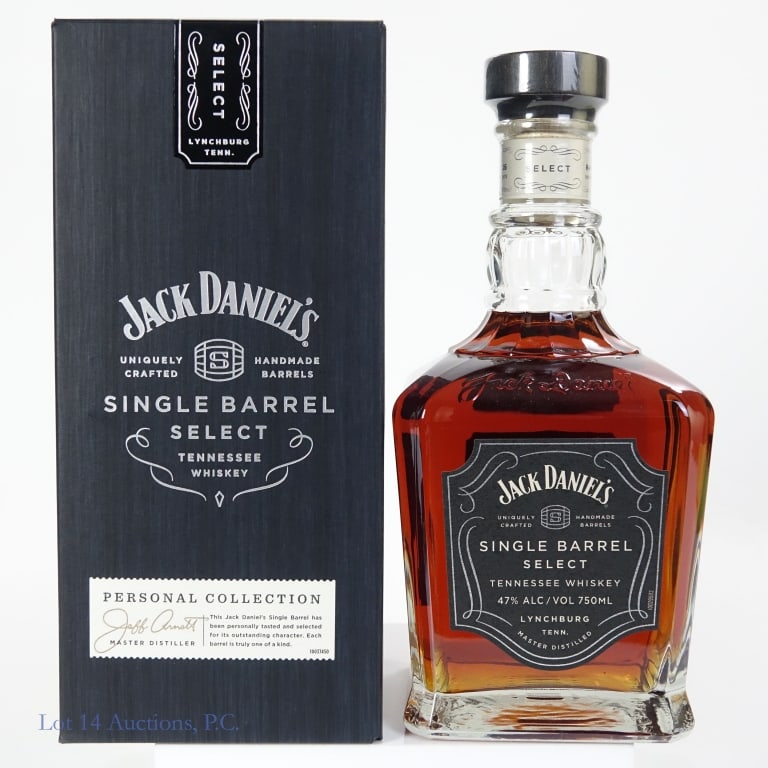 Jack Daniel's SB World Champ Inv. BBQ Whiskey: Jack Daniel's Single Barrel Tennessee Whiskey (2016), 94 Proof, 750 ml, commemorating the 2016 World Championship Invitational Barbecue, Bottled: 10-03-16, Barrel #16-6365, Bottle #177 of 500. Box inc