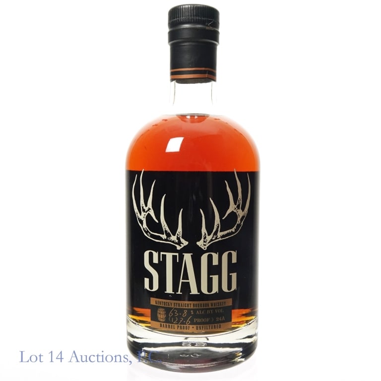 Stagg Barrel Proof Bourbon (Batch 24A, 127.6 pf): Stagg Barrel Proof Bourbon (2024), 127.6 Proof, 750 ml, Batch #24A.