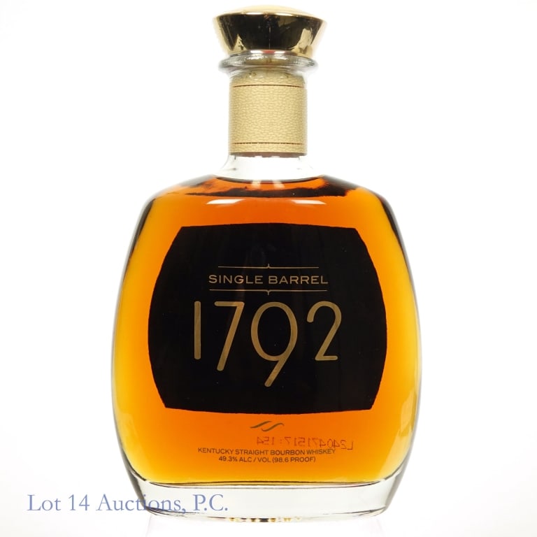 1792 Single Barrel Bourbon (2024): 1792 Single Barrel Bourbon (2024), 98.6 Proof, 750 ml.