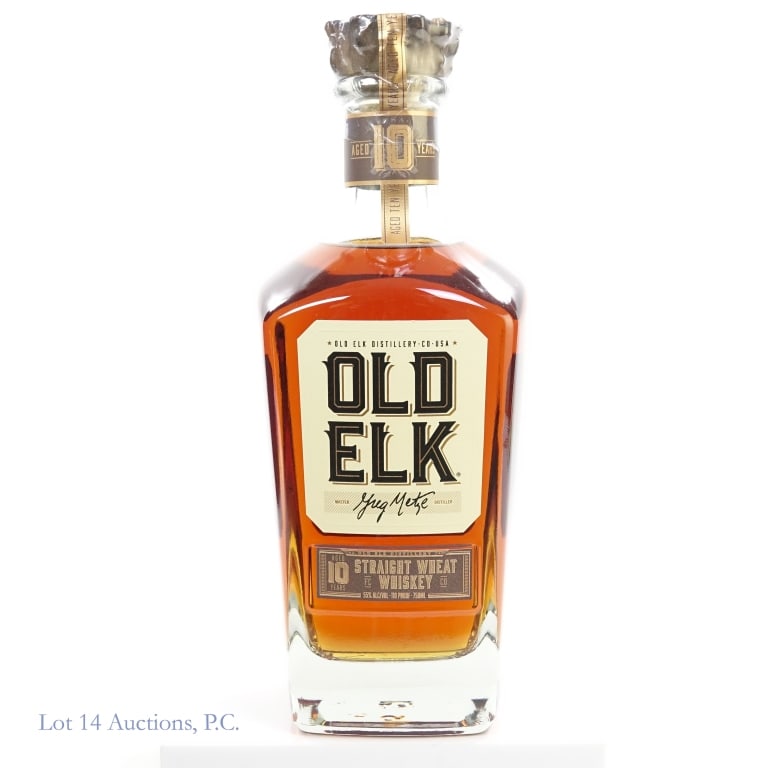 Old Elk 10 Year Wheat Whiskey: Old Elk 10 Year Wheat Whiskey, 110 Proof, 750 ml.