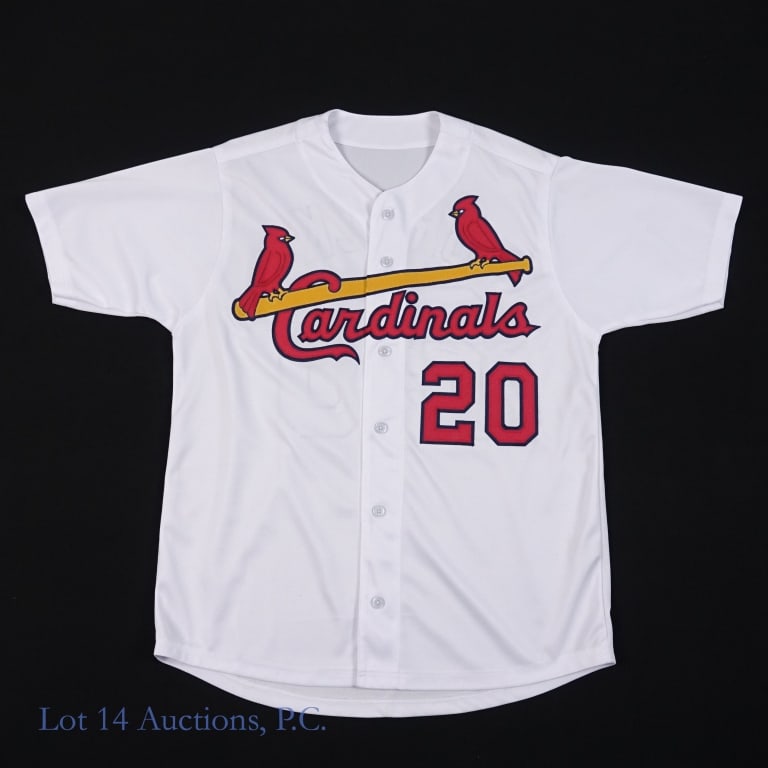 Lou Brock Signed Cardinals Replica Jersey (JSA): Lou Brock Autographed St. Louis Cardinals Replica Jersey (JSA COA) (JSA Certification: WP212158)