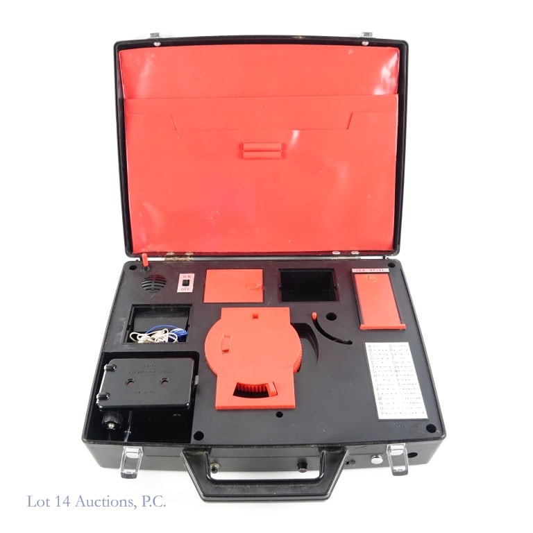 1966 ISA 07-11 Super Spy Attache Case: 1966 ISA 07-11 Super Spy Attache Case. One ISA (International Secret Agents) 07-11 Super Spy Attache Case toy from Sears and Roebuck circa 1966. 10" x 14" x 3". Incomplete. Camera appears to be in wor