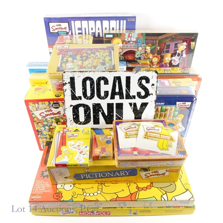 The Simpsons Games (18 - SEE NOTE): *** LOCAL PICK UP is STRONGLY recommended for this lot. If you require shipping, it will require multiple boxes and shipping will be expensive. *** Collection of "The Simpsons" games or "The Simpsons 