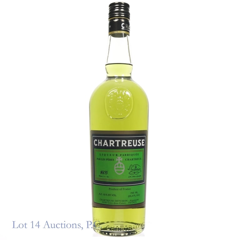 Chartreuse Green Label Liqueur (2024): Chartreuse Green Label Liqueur (2024), 110 Proof, 750 ml.