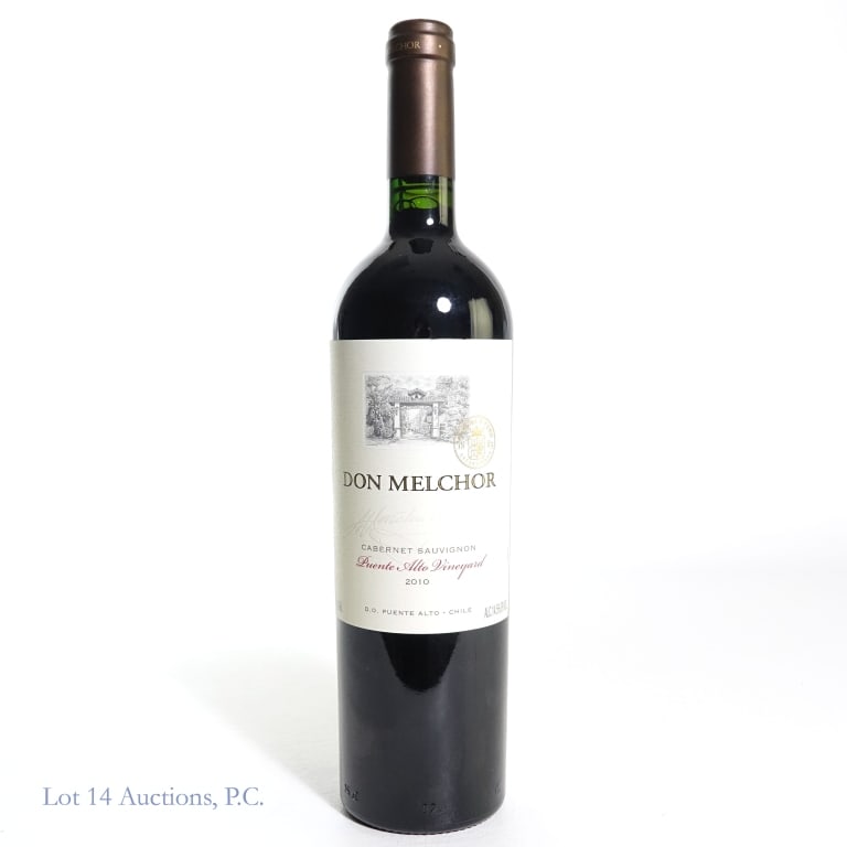 2010 Don Melchor Puente Alto Cabernet Sauvignon: 2010 Concha y Toro Don Melchor Puente Alto Cabernet Sauvignon, 14.5% ABV, 750 ml, Vintage: 2010, Region: Puente Alto, Chile. Stored horizontally in cool cellar per consignor.