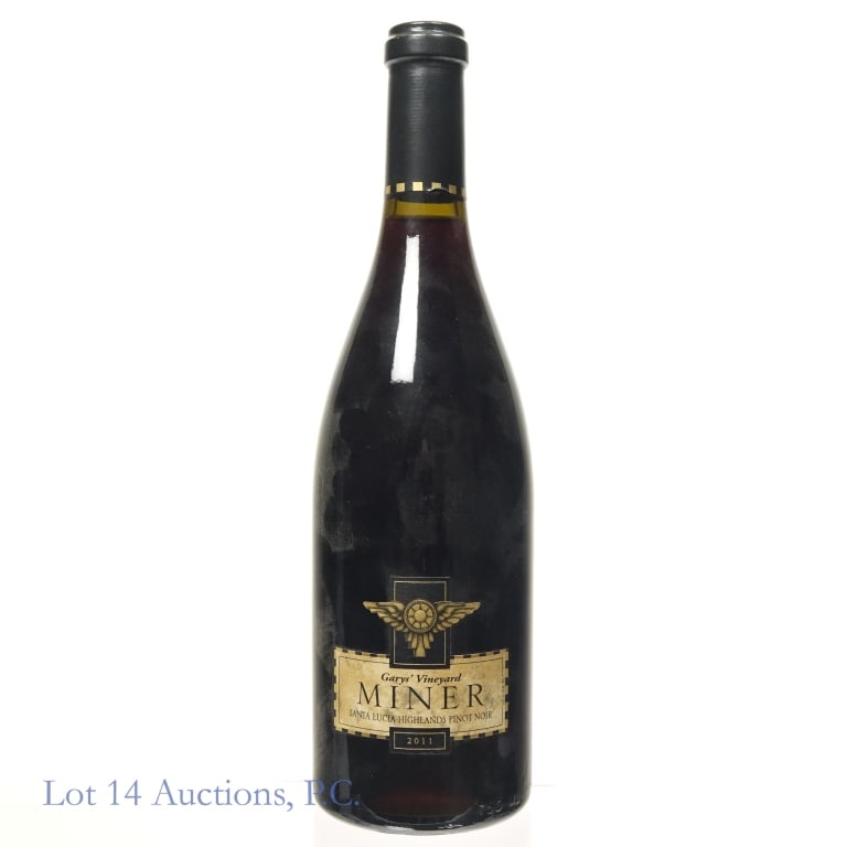 2011 Garys' Vineyard Miner Santa Lucia Pinot Noir: 2011 Garys' Vineyard Miner Santa Lucia Highlands Pinot Noir, 14.3% ABV, 750 ml, Vintage: 2011, Region: Central Coast: California.