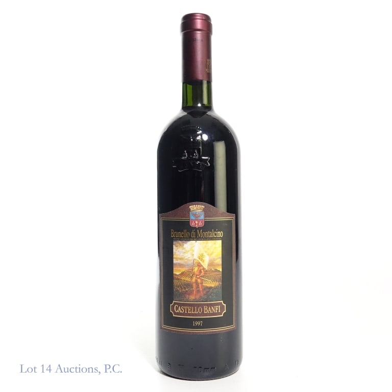 1997 Castello Banfi Brunello di Montalcino: 1997 Castello Banfi Brunello di Montalcino DOCG, 13% ABV, 750 ml, Vintage: 1997, Region: Tuscany, Italy. Denominazione di Origine Controllata e Garantita (DOCG).