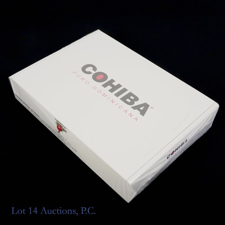 Cohiba Puro Dominicana Churchill Cigar (25 Pack): Cohiba Puro Dominicana Churchill Cigars, 7"x49, Pack of 25 sealed in wooden case. Wrapper: Habano, Origin: Dominican Republic. Consignor stored these cigars since original purchase in a humidity-contr
