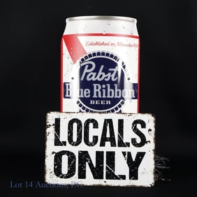 Neon Pabst Blue Ribbon Beer Sign (LOCAL)