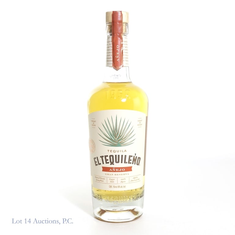 El Tequileno Anejo Gran Reserva Tequila: El Tequileno Anejo Gran Reserva Tequila, 80 Proof, 750 ml.