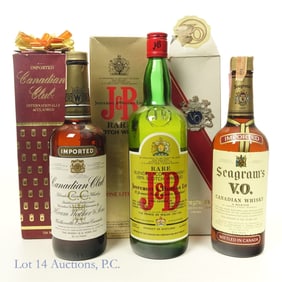Canadian Club, Seagram's Whisky & J&B Scotch (3)