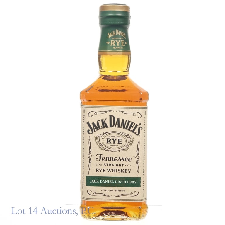 Jack Daniel's Tennessee Rye (375 ml): Jack Daniel's Tennessee Rye, 90 Proof, 375 ml.