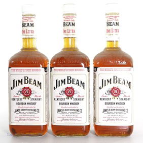 1990s Jim Beam 4 Year Bourbon (3, 1 Liter)