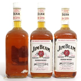 1980s/1990s Jim Beam 4 Year Bourbon (3, 1 L)