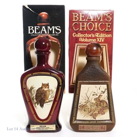 70s / 80s Beam Whiskey and Bourbon Decanters (2)