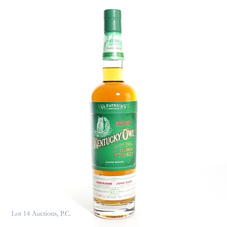 Kentucky Owl St. Patricks Edition Bourbon: Kentucky Owl St. Patricks Edition Bourbon, 100 Proof, 750 ml, Release #1.